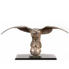 Eagle Flag Pole Finial with Great Form and Surface, 1910-1930