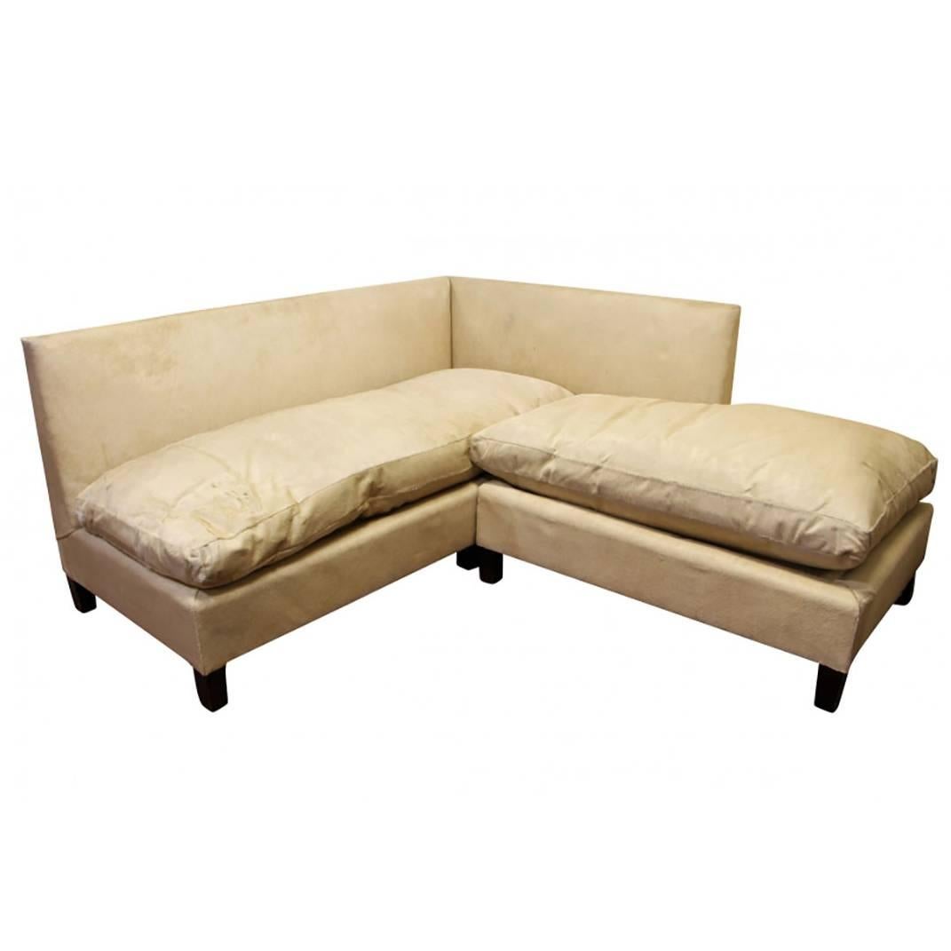 Blonde Calf Hide Sectional Sofa