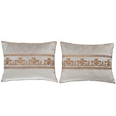 Antique Textile Pillows by B.Viz Designs