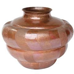 Mexico, Hand-Wrought Copper Vase 