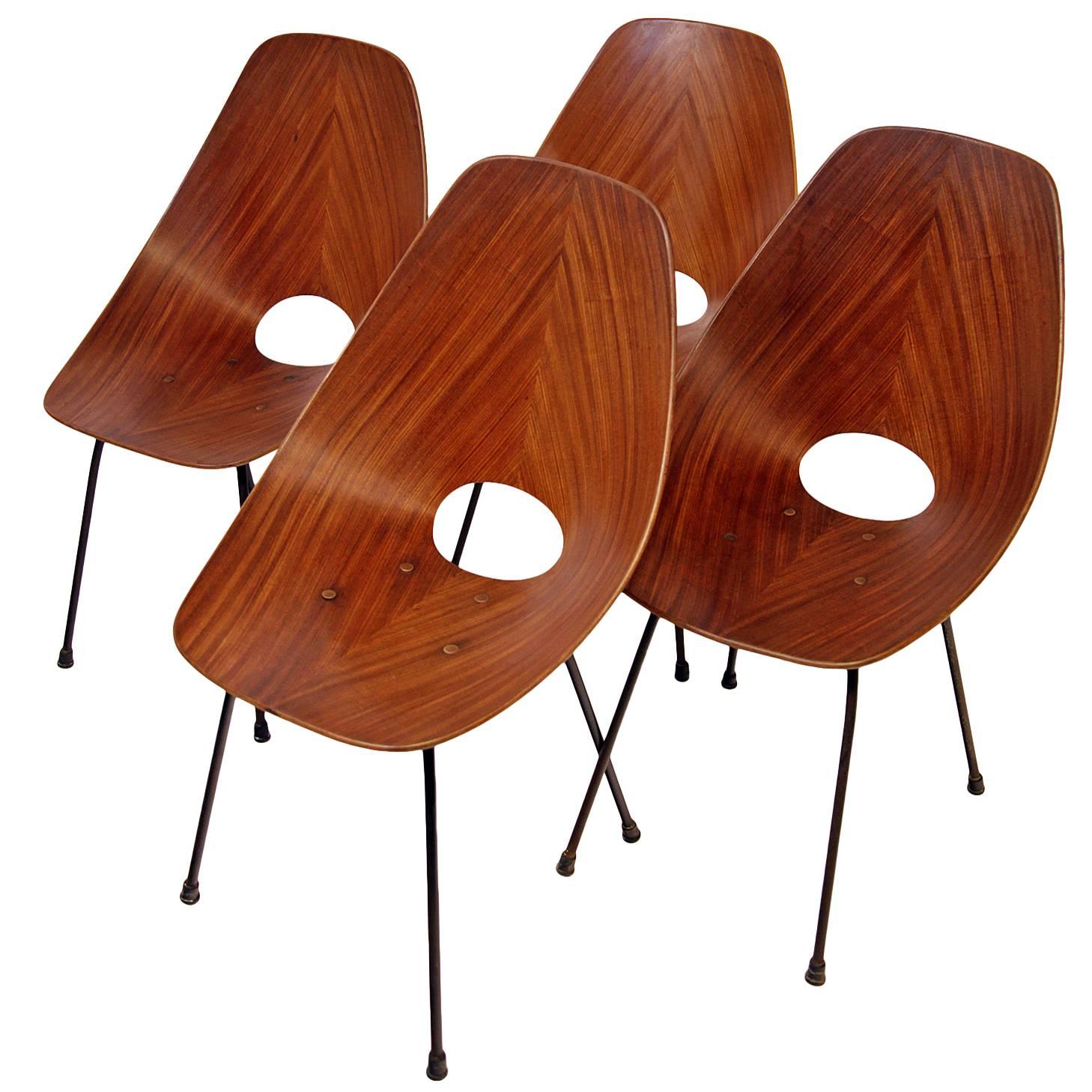 Four "Medea" Chairs by Vittorio Nobili
