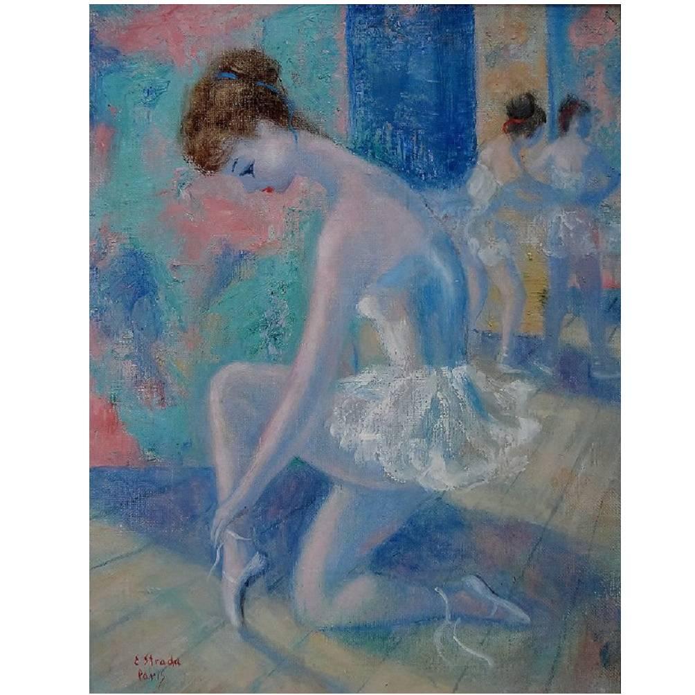 E. Strada, Paris, Unknown Artist, Ballerina, circa 1960s