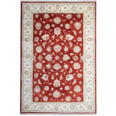 Hand Made Carpet Red Rug, Floral Oriental Rugs for sale