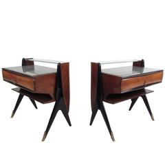 Pair of Bedside Tables Ico Parisi Style