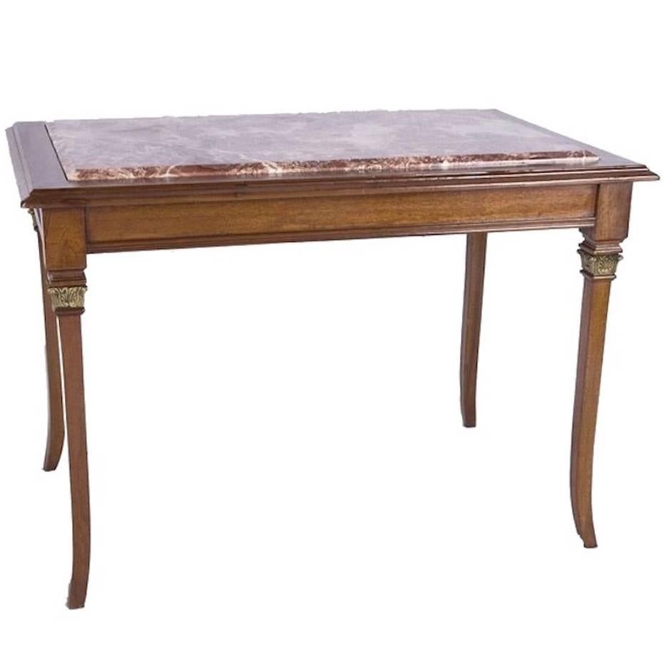 Italian Pietra Dura Inlaid Marble Table For Sale at 1stDibs marble