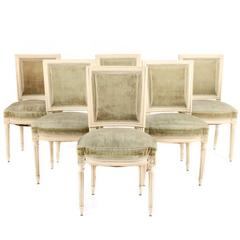 Antique Louis XVI-Style Dining Chairs from Paris, Circa 1930