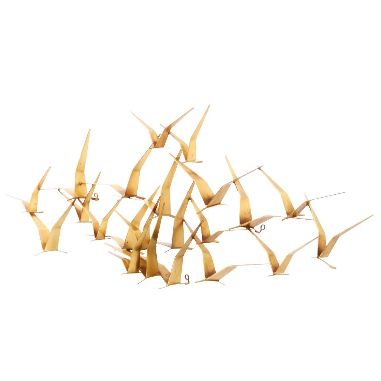 Curtis Jere “Birds in Flight” Wall Art Sculpture for Artisan House