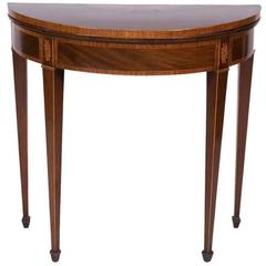 19th Century Demilune Table