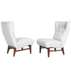 Mid-Century Wingback Side Chairs 12
