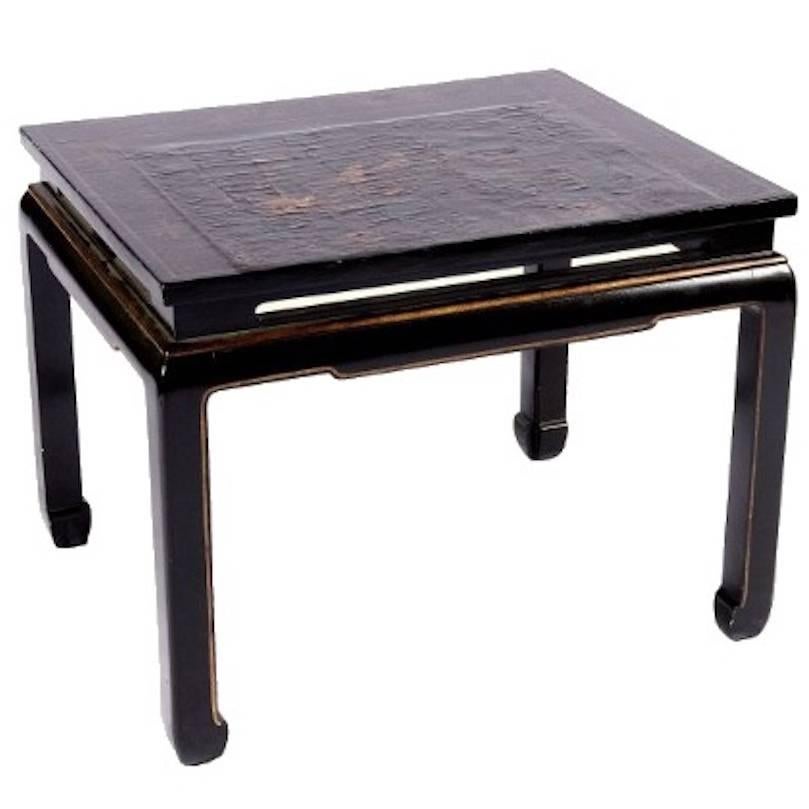 Chinoiserie Low Lacquer Table For Sale