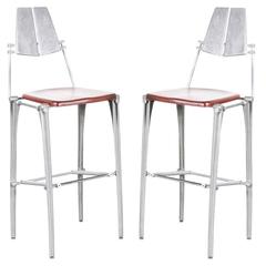 Robert Josten Cast Aluminum Bar Stools