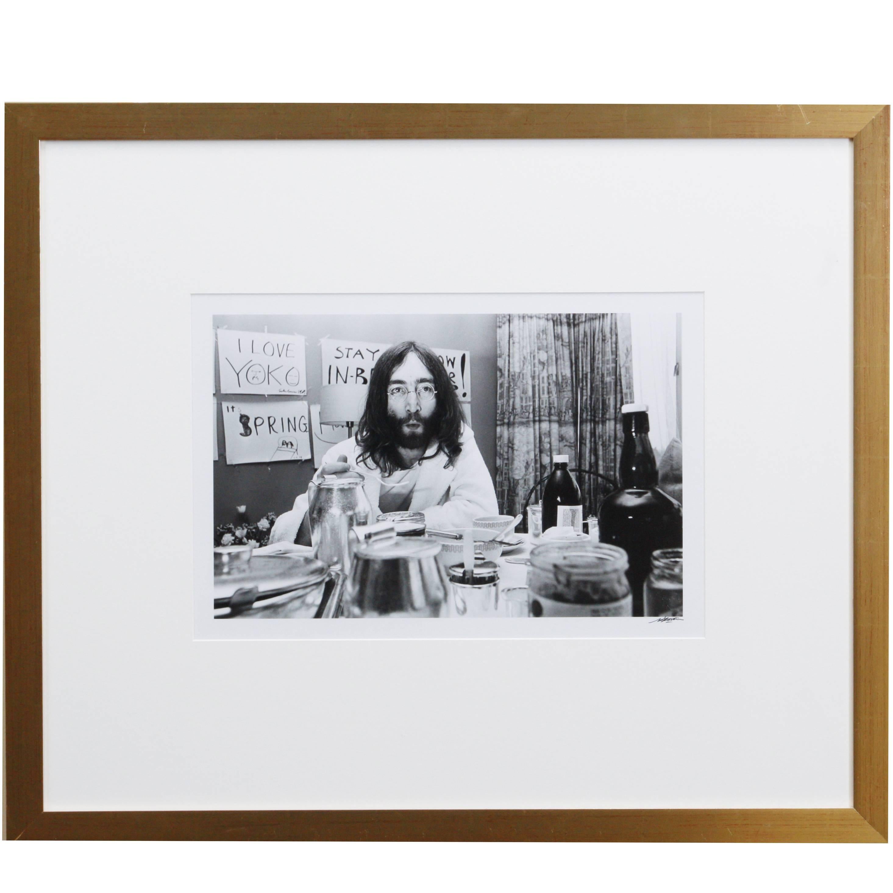 Nico Koster, John Lennon, Amsterdam, 1969, Framed Photograph