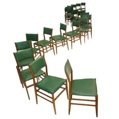 Set of Twenty Chairs Mod."Leggera" Designed by Gio Ponti 6