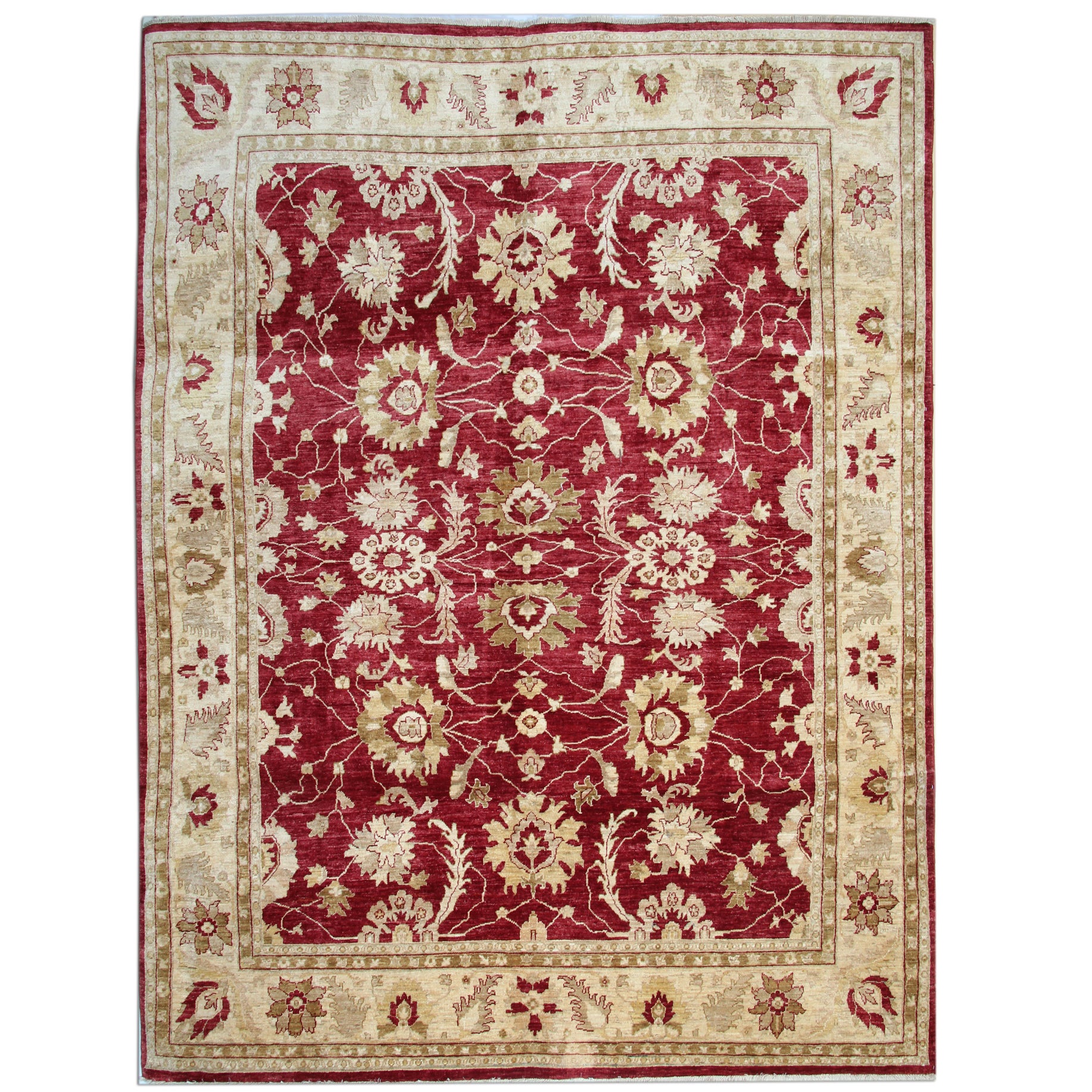 Ziegler Mahal Deep Red Rug, Oriental Rugs Carpet From Afghanistan Ziegler Mahal Deep Red Rug, Oriental Rugs Carpet From Afghanistan