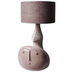 Large Ceramic Lamp "Sirène" by Signed French Ceramist Dalo 9
