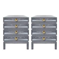 Pair of Stacked End Tables in Grey Ceruse 10