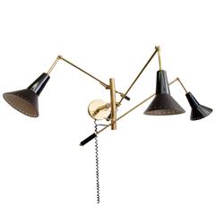 Articulated Wall Sconce, Style of Arredoluce 5