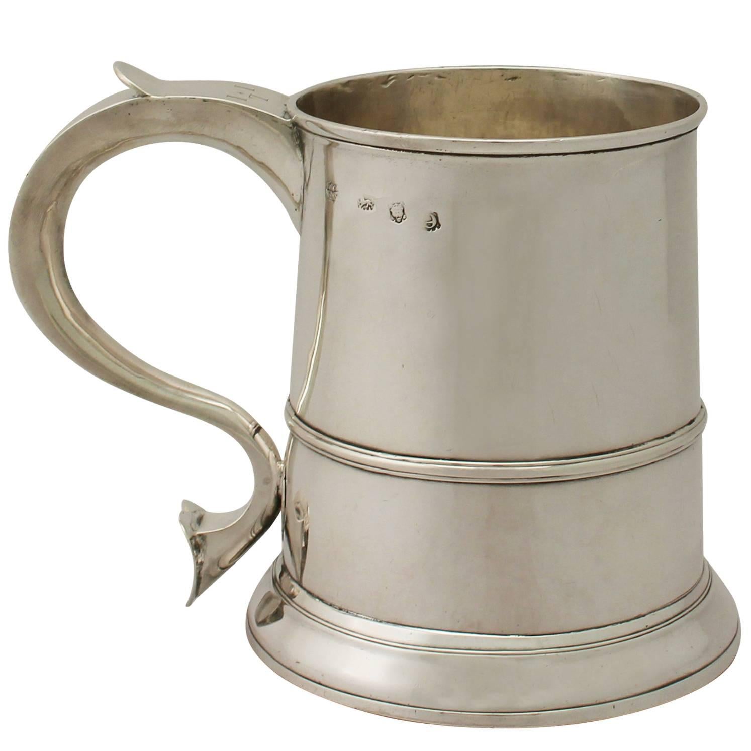Antique George II Sterling Silver Quart Mug