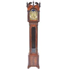 Antique Grandmother Clock in the Chippendale Style