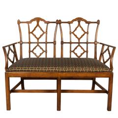 Mid-Century Italian Faux Bamboo Settee