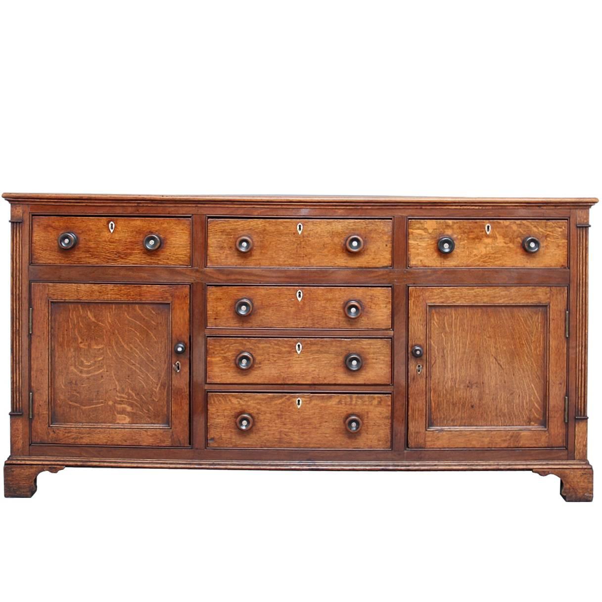 Early 19th Century Oak Dresser Base Sideboard