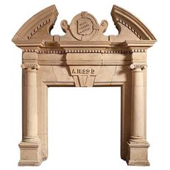 English Coade Stone Antique Chimneypiece 1