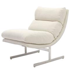 Scoop Chrome Lounge Chair New Upholstery 7