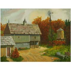 Fall on the Farm Painting 3