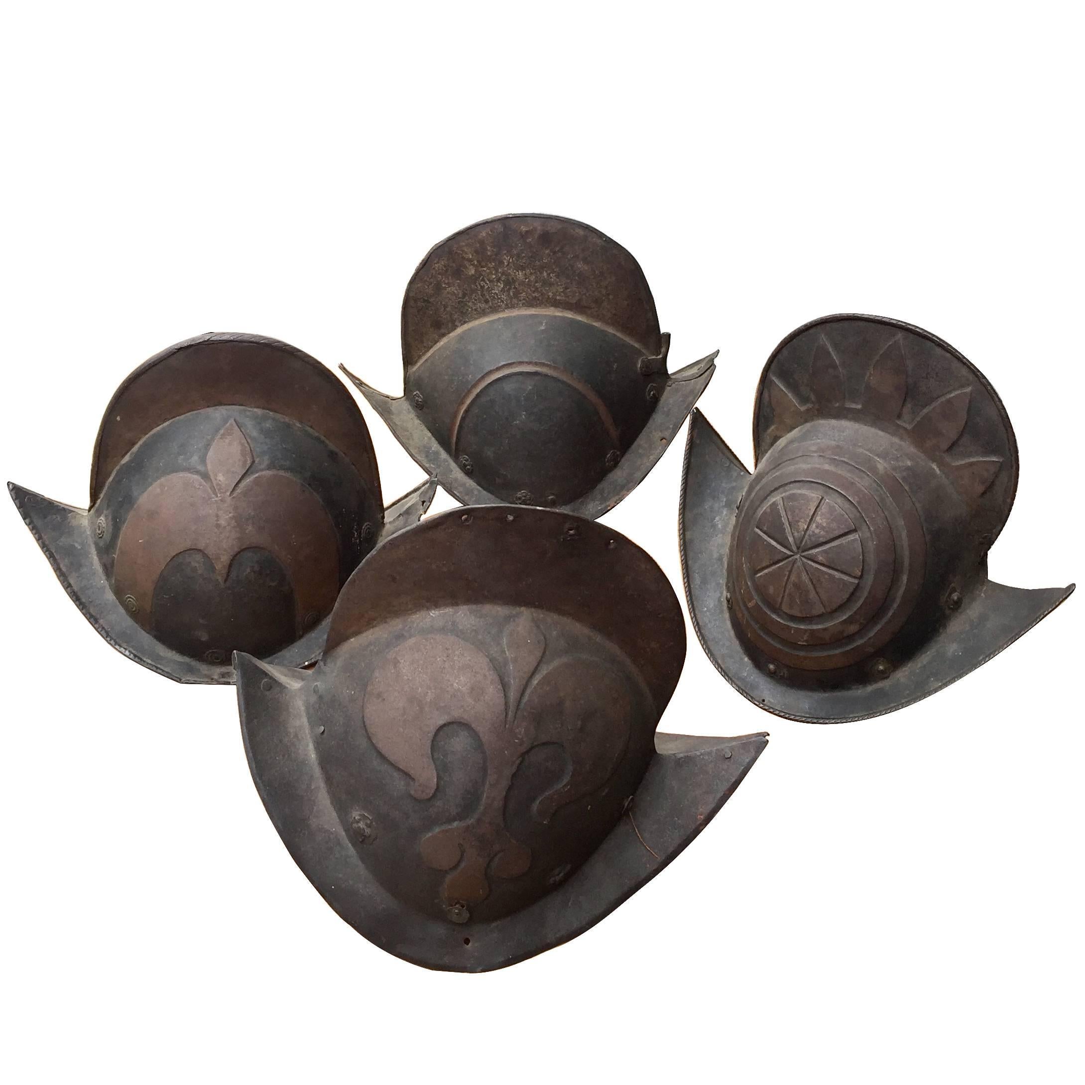 Early 17th Century Munich Town Guard Morion Helmets Set Four Priced Individually