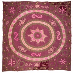 Early 20th Century 
Ai Palak
 
Moon Sky
 Suzani, Densely Embroidered