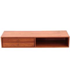 Teak Wall Console by Kai Kristiansen for Aksel Kjersgaard, Denmark