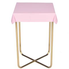 Drape Side Table/Pink, Brass 12