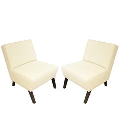 Pair of Elegant Slipper Chairs