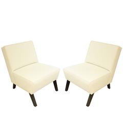 Pair of Elegant Slipper Chairs 2