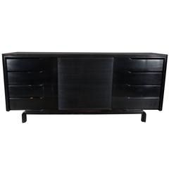 Mid-Century Dresser/Sideboard in Hand-Rubbed Ebonized Walnut by Edmund Spence