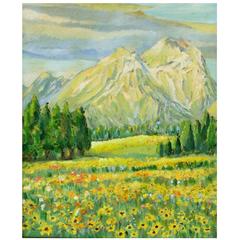 "Spingtime in the Rockies" Painting 7