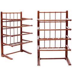 Josef Frank and Svenskt Tenn, Pair of Magazine Racks in Stained Beech 1940s