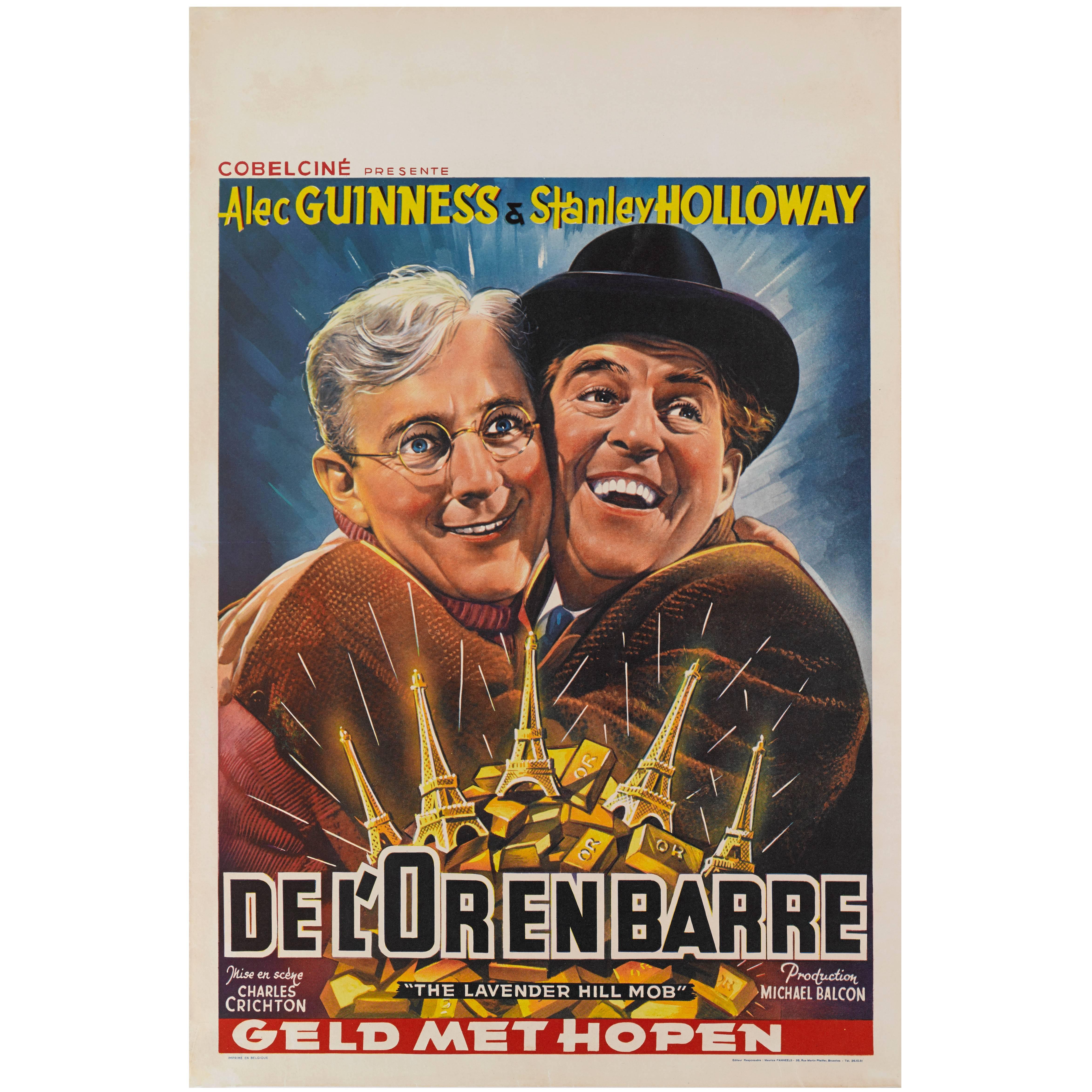 Lavender Hill Mob, Belgian Movie Poster For Sale