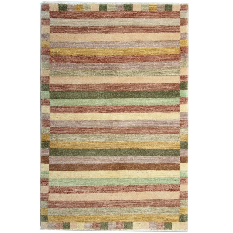 Fine Contemporary Modern Striped Design Rug For Sale at 1stdibs