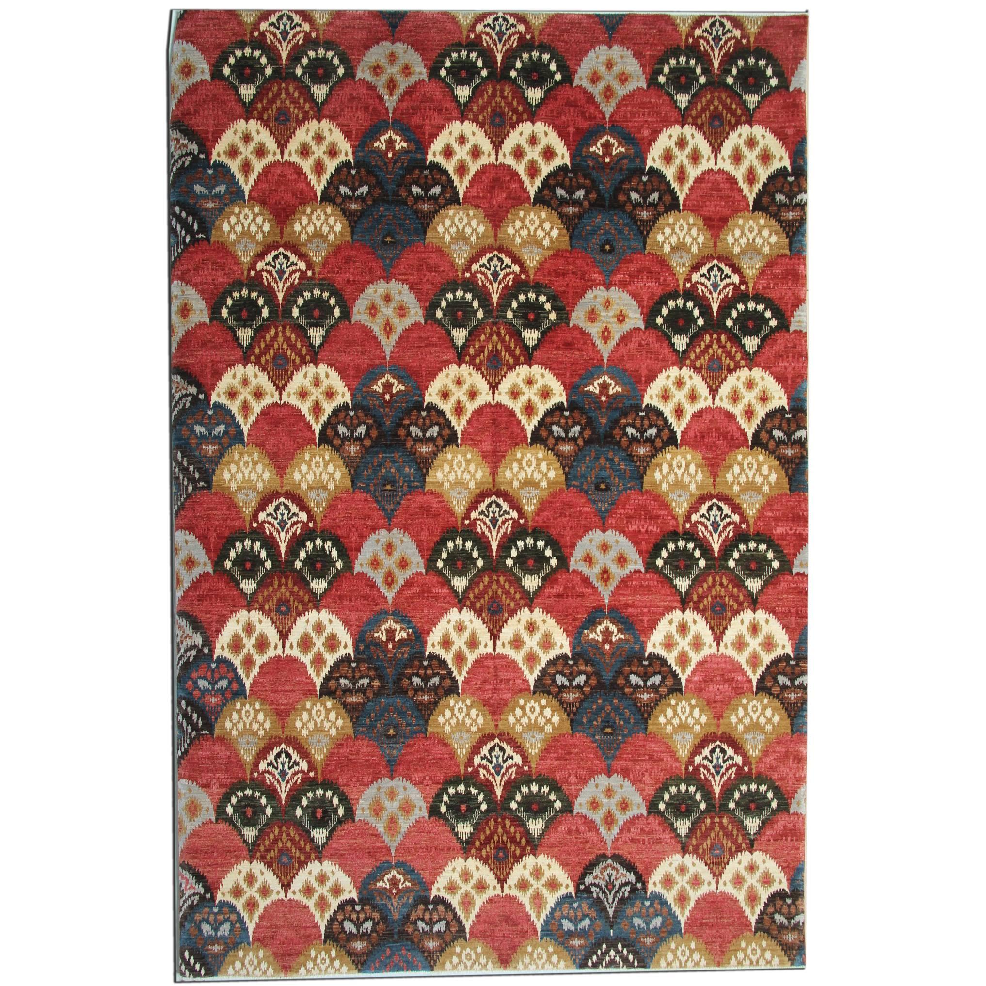 Oriental Rug, Hand Made Carpet Modern Rugs, Contemporary Carpet from Afghanistan