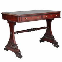 Antique 19th Century William IV Mahogany Writing Table Desk