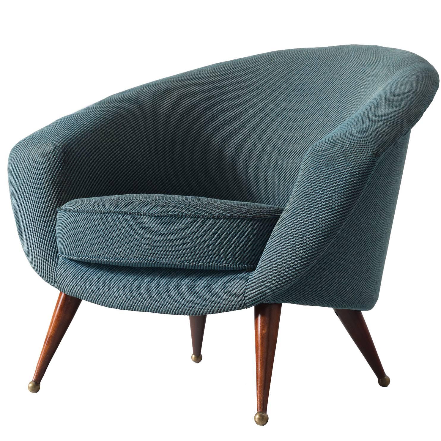 Folke Jansson Blue Petrol Easy Chair