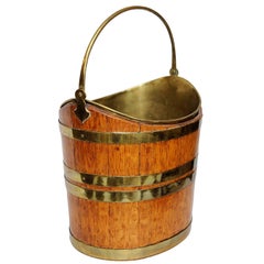 Dutch Mid-19th Century Oval Oak Oyster Bucket, circa 1840