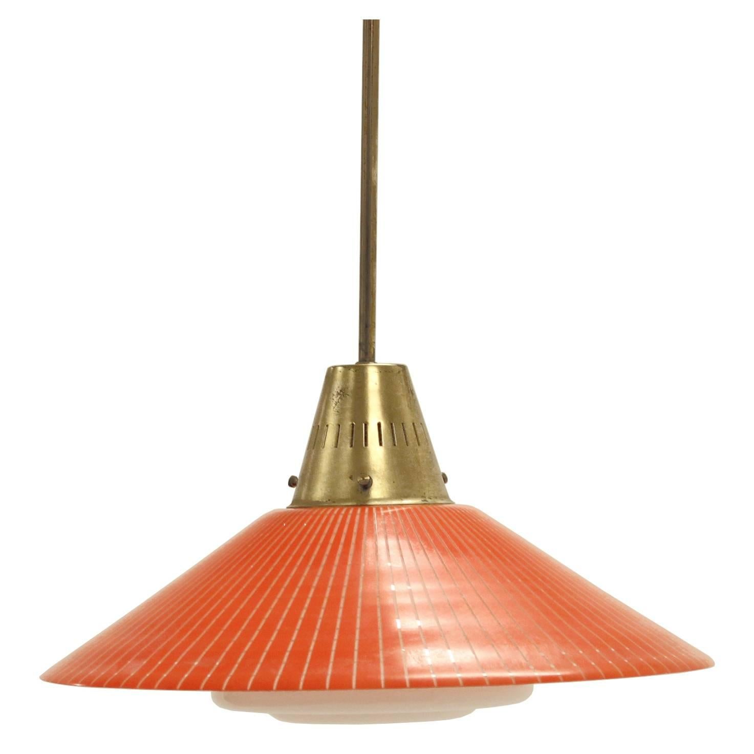 Scandinavian Mid-Century Ceiling Light by Tr & Co, Norway, 1960s