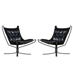 Pair of Sigurd Ressell Falcon Chairs