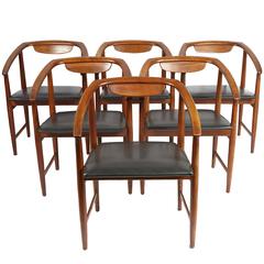 Vintage Set of Six Dining Chairs by Kipp Stewart and Stewart McDougal