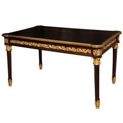 A Louis XVI Style Writing Desk with Bronze Mounts 7