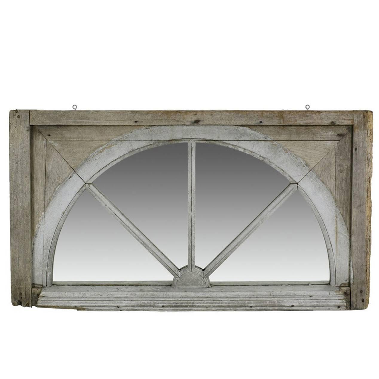 Miroir de fenêtre en bois géorgien du XVIIIe siècle 