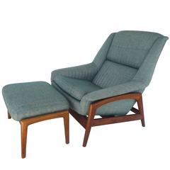 DUX Reclining Lounge Chair and Ottoman