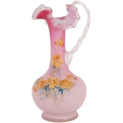 Hand-Painted Murano Floral Vase 9